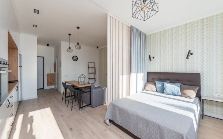 Studio meublé lumineux avec coin nuit et cuisine équipée